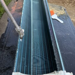 Wyczyszczony wymiennik po 5 latach.